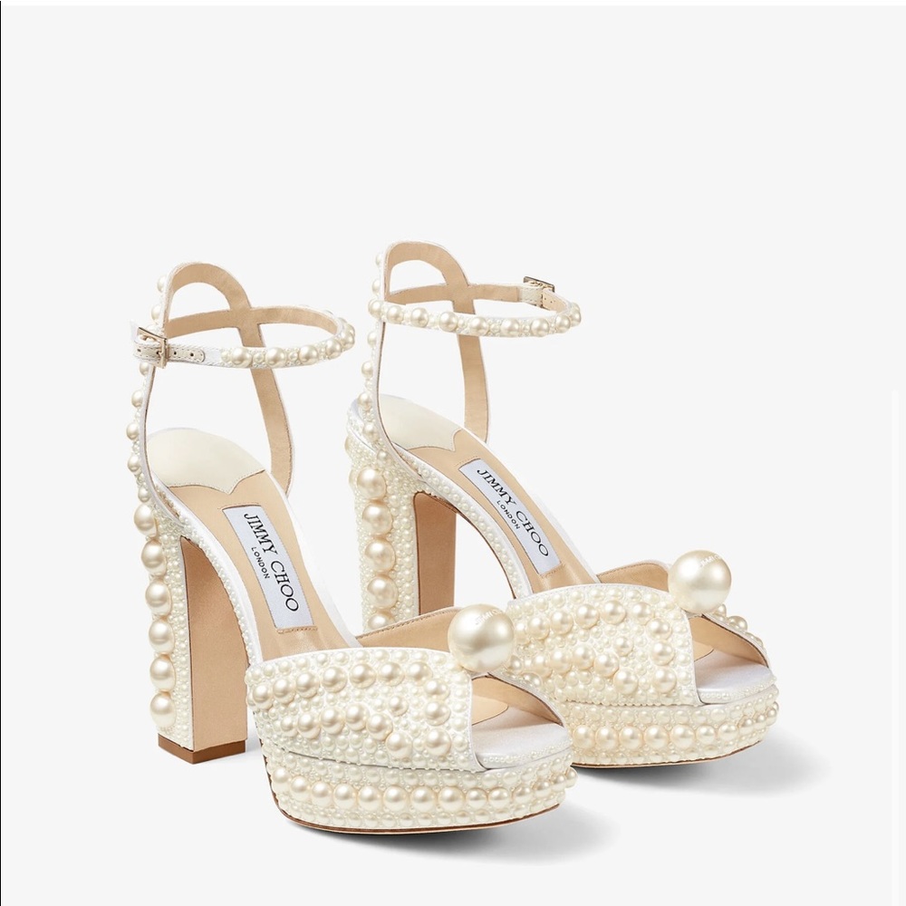 Jimmy Choo Sacaria Embellished Platform Sandal